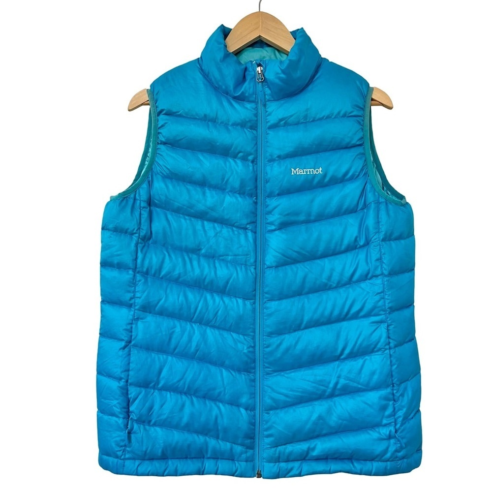 Marmot 800 fill blue women’s puffer coat